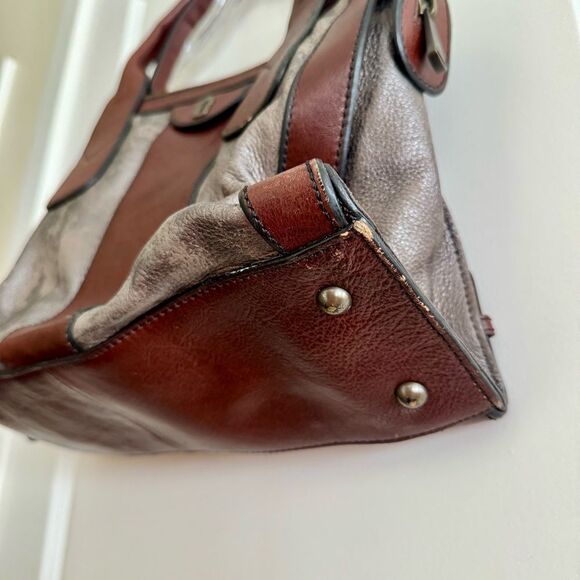 Fossil Brown and Silver Satchel - Picture 2 of 9